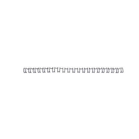 GBC WireBind – Spirali metalliche per rilegatura formato A4, 21 anelli, passo 3:1, rilega fino a 100 fogli, dorso 12mm, colore nero - IB165320