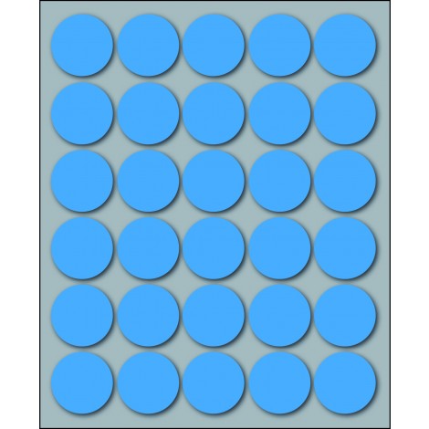 Markin 300 etichette adesive permanenti, Ø 22mm, 30 etichette per foglio, 10 fogli - Prezzo singolo, ord. minimo 25pz - X10007BL
