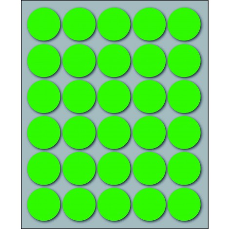 Markin 300 etichette adesive permanenti, Ø 22mm, 30 etichette per foglio, 10 fogli - Prezzo singolo, ord. minimo 25pz - X10007VE