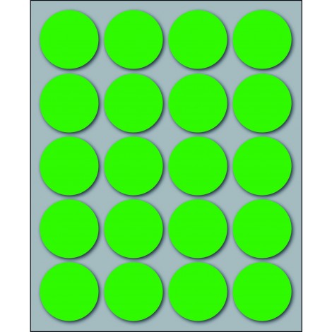 Markin 200 etichette adesive permanenti, Ø 27mm, 20 etichette per foglio, 10 fogli - Prezzo singolo, ord. minimo 25pz - X10008VE