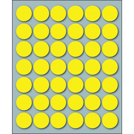 Markin 420 etichette adesive permanenti, Ø 18mm, 42 etichette per foglio, 10 fogli - Prezzo singolo, ord. minimo 25pz - X10006GI