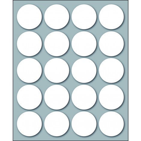 Markin 200 etichette adesive permanenti, Ø 27mm, 20 etichette per foglio, 10 fogli - Prezzo singolo, ord. minimo 25pz - X10008