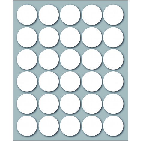 Markin 300 etichette adesive permanenti, Ø 22mm, 30 etichette per foglio, 10 fogli - Prezzo singolo, ord. minimo 25pz - X10007