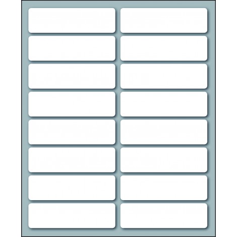 Markin 160 etichette adesive permanenti (56mmx16mm), 16 etichette per foglio, 10 fogli - Prezzo singolo, ord. minimo 25pz - X10038
