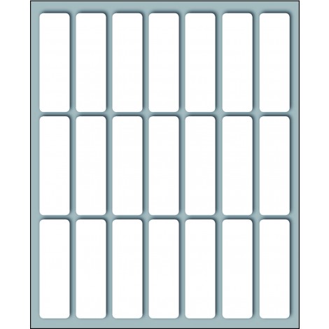 Markin 210 etichette adesive permanenti (46mmx14mm), 21 etichette per foglio, 10 fogli - Prezzo singolo, ord. minimo 25pz - X10032