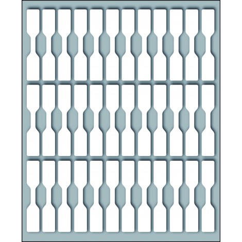 Markin 360 etichette adesive permanenti (46mmx8mm), 36 etichette per foglio, 10 fogli - Prezzo singolo, ord. minimo 25pz - X10030