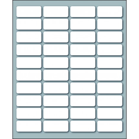 Markin 400 etichette adesive permanenti (28mmx12mm), 40 etichette per foglio, 10 fogli - Prezzo singolo, ord. minimo 25pz - X10022