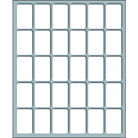 Markin 300 etichette adesive permanenti (27mmx17mm), 30 etichette per foglio, 10 fogli - Prezzo singolo, ord. minimo 25pz - X10020
