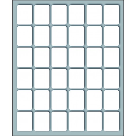 Markin 360 etichette adesive permanenti (22mmx17mm), 36 etichette per foglio, 10 fogli - Prezzo singolo, ord. minimo 25pz - X10018