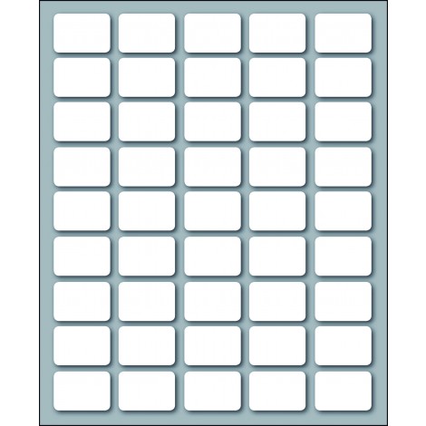 Markin 450 etichette adesive permanenti (21mmx14mm), 45 etichette per foglio, 10 fogli - Prezzo singolo, ord. minimo 25pz - X10016