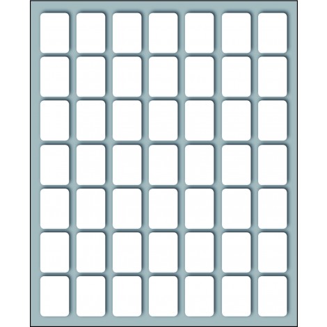 Markin 490 etichette adesive permanenti (19mmx14mm), 49 etichette per foglio, 10 fogli - Prezzo singolo, ord. minimo 25pz - X10013