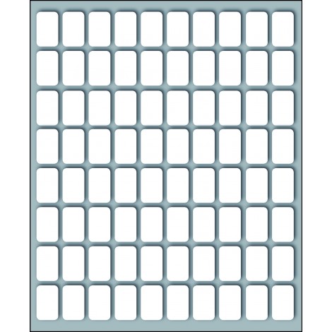 Markin 800 etichette adesive permanenti (16mmx10mm), 80 etichette per foglio, 10 fogli - Prezzo singolo, ord. minimo 25pz - X10012