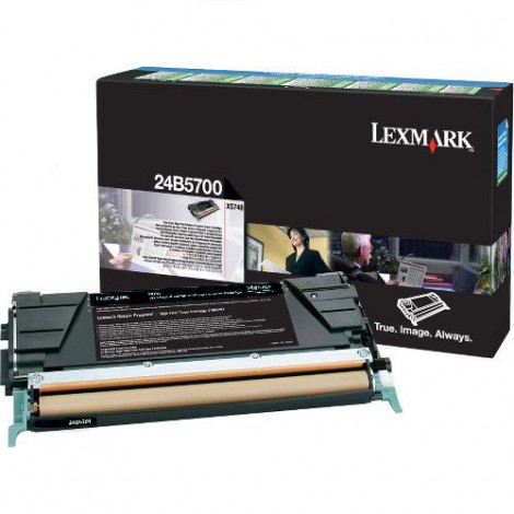 24B5700 Toner RETURN nero per Lexmark XS 748DE (12.000pg) 1pz
