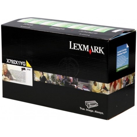 X792X1YG Toner RETURN giallo per Lexmark X 792 (20.000pg) 1pz