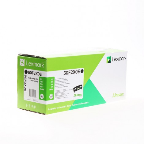 50F2X0E Toner CORPORATE nero per Lexmark MS 410D (10.000pg) 1pz