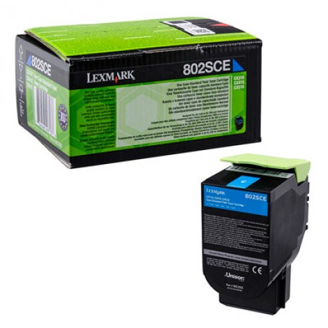 80C2SCE Toner CORPORATE ciano per Lexmark CX 310N (2.000pg) 1pz