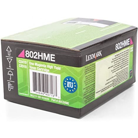 80C2HME Toner CORPORATE magenta per Lexmark CX 410E (3.000pg) 1pz