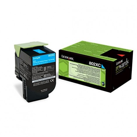 80C2XCE Toner CORPORATE ciano per Lexmark CX 510DE (4.000pg) 1pz