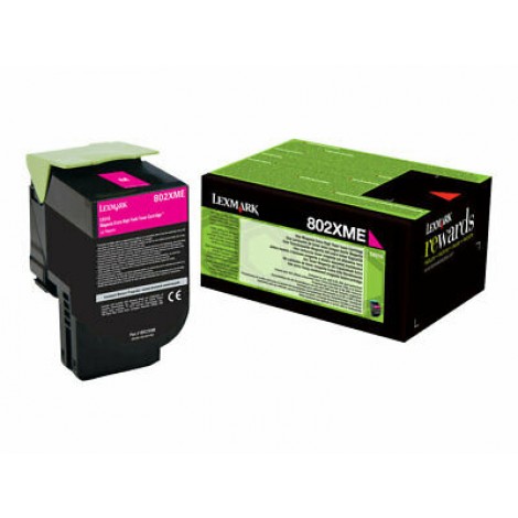 80C2XME Toner CORPORATE magenta per Lexmark CX 510DE (4.000pg) 1pz