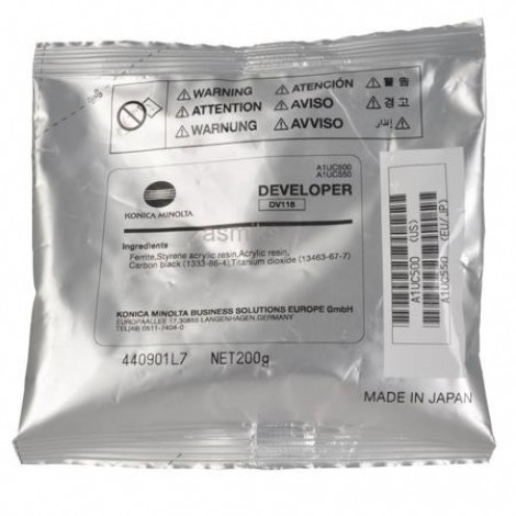 A1UC550 DV116 developer nero per Konica-Minolta BIZHUB 164 (55.000pg) 1pz