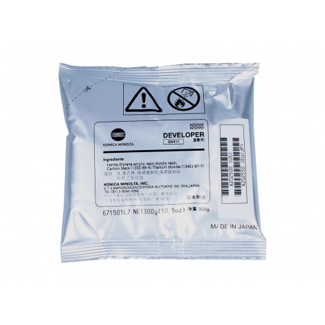 A202550 DV411 developer nero per Konica-Minolta BIZHUB 223 (80.000pg/100.000pg/110.000pg/120.000pg) 1pz