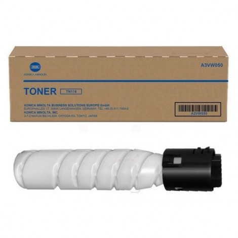 A3VW050/A3VW051 TN118 toner twinpack nero per Konica-Minolta BIZHUB 215 (2x12.000pg) 1Conf.