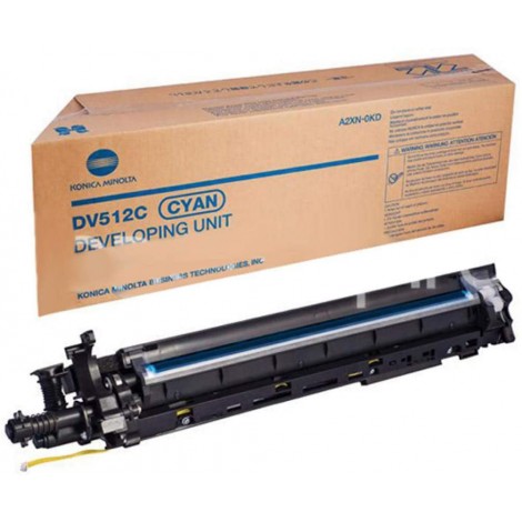 A2XN0KD DV512C developer ciano per Konica-Minolta BIZHUB C 224 (600.000pg) 1pz