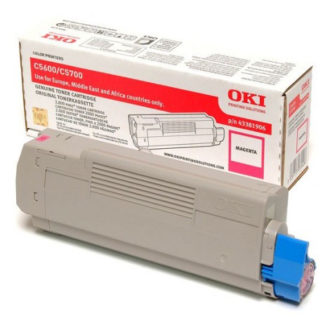 43381906 Toner magenta per Oki C 5600 (2.000pg) 1pz