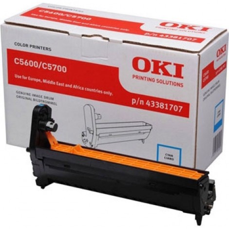 43381707 Drum ciano per Oki C 5600 (20.000pg) 1pz