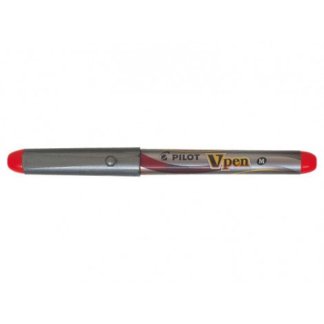 Pilot VPEN – Penna stilografica usa e getta ad inchiostro liquido, tratto 0,5mm, colore rosso – Prezzo singolo, ord. minimo 12pz – 007572