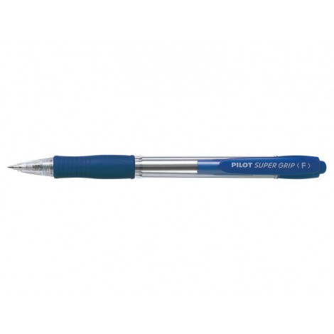 Pilot Supergrip – Penna a sfera ricaricabile con livello d`inchiostro visibile, punta 0,7mm, colore blu – Prezzo singolo, ord. minimo 12pz – 001532