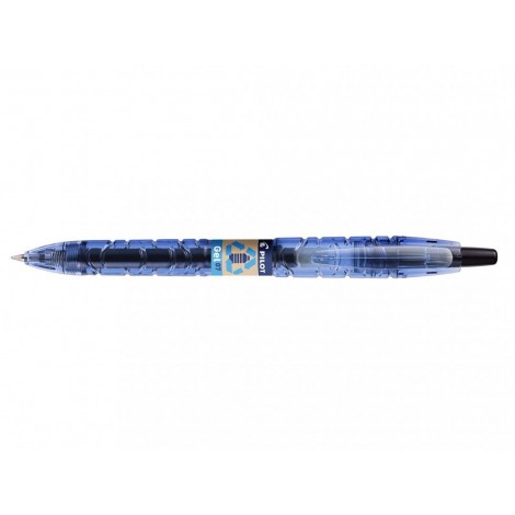 Pilot B2P Begreen - Penna roller ricaricabile con livello d`inchiostro visibile, punta 0,7mm, colore nero - Prezzo singolo, ord. minimo 10pz - 040180