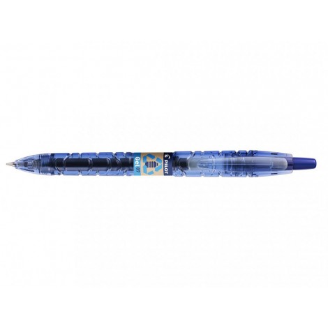 Pilot B2P Begreen - Penna roller ricaricabile con livello d`inchiostro visibile, punta 0,7mm, colore blu - Prezzo singolo, ord. minimo 10pz - 040181
