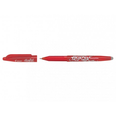 Pilot Frixion Ball – Penna a sfera ricaricabile con inchiostro termo sensibile e gomma integrata, punta 0,7mm, colore rosso – Prezzo singolo, ord. minimo 12pz – 006662