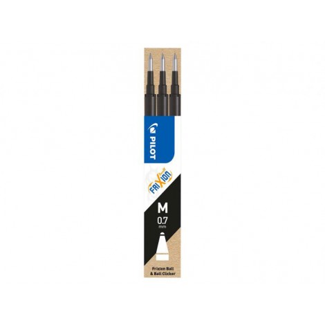 Pilot Refill per penna a sfera Frixion Ball, punta 0,7mm, colore nero – 3pz – 006656