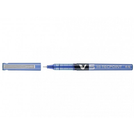Pilot Hi-Tecpoint V5 – Penna punta ad ago con inchiostro liquido, punta 0,5mm, colore blu – Prezzo singolo, ord. minimo 12pz – 011691