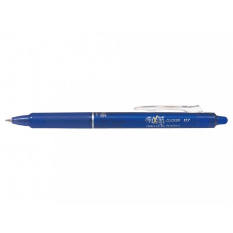 Pilot Frixion Clicker – Penna a sfera ricaricabile con inchiostro termo sensibile e gomma integrata, punta 0,7mm, colore blu – Prezzo singolo, ord. minimo 12pz – 006791