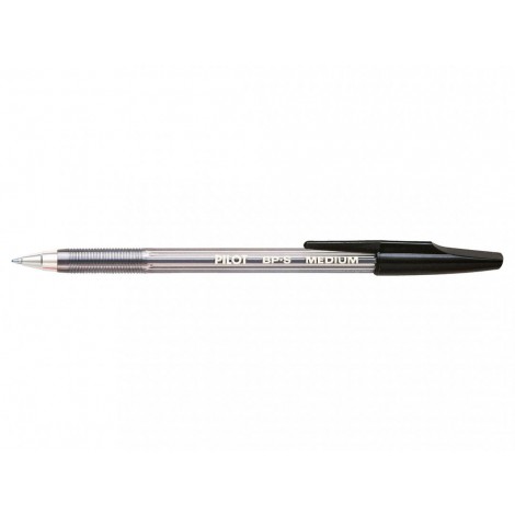 Pilot BP-S - Penna a sfera con inchiostro ad olio, livello di inchiostro visibile e ricaricabile, punta 1mm, colore nero - Prezzo singolo, ord. minimo 12pz - 001630