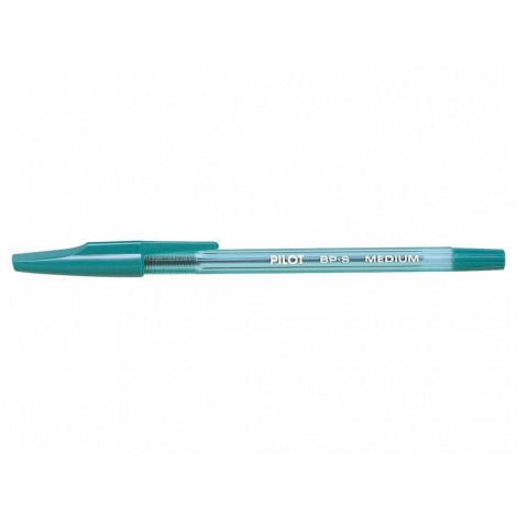 Pilot BP-S - Penna a sfera con inchiostro ad olio, livello di inchiostro visibile e ricaricabile, punta 1mm, colore verde - Prezzo singolo, ord. minimo 12pz - 001633