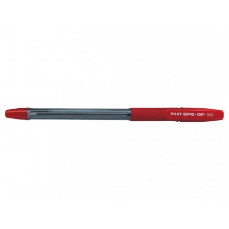 Pilot BPS-GP – Penna a sfera con inchiostro ad olio, livello di inchiostro visibile e ricaricabile, punta 1mm, colore rosso – Prezzo singolo, ord. minimo 12pz – 001587