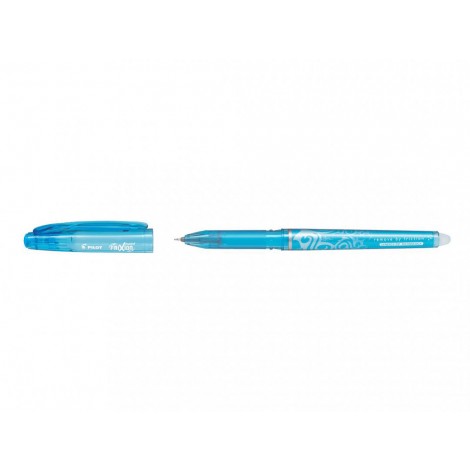 Pilot Frixion Point - Penna a sfera con inchiostro cancellabile e ricaricabile con gommino, punta 0,5mm, colore azzurro - Prezzo singolo, ord. minimo 12pz - 006417