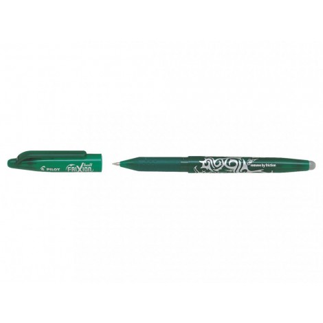 Pilot Frixion Ball - Penna a sfera ricaricabile con inchiostro termo sensibile e cancellabile, punta 0,7mm, colore verde - Prezzo singolo, ord. minimo 12pz - 006663