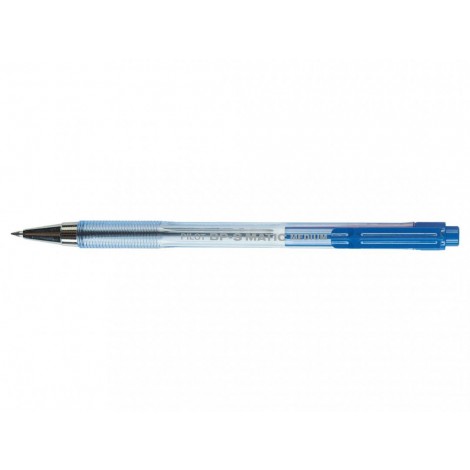 Pilot BP-S Matic - Penna a sfera dotata di riserva d`inchiostro ad olio visibile, ricaricabile, punta 1mm, colore blu - Prezzo singolo, ord. minimo 12pz - 001621