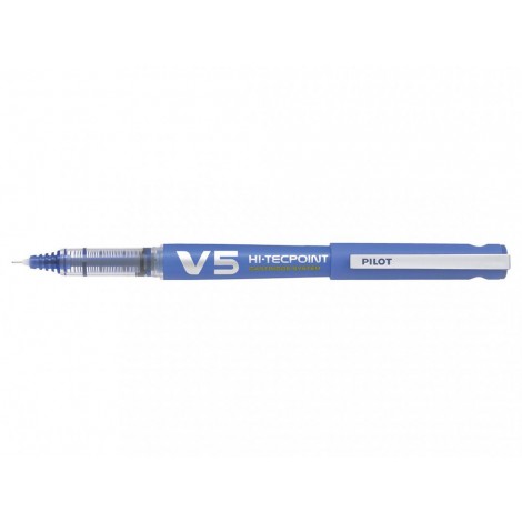 Pilot Hi-Tecpoint V5 Begreen - Penna punta ad ago con inchiostro liquido, punta 0,5mm, colore blu - Prezzo singolo, ord. minimo 12pz - 040326