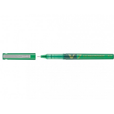 Pilot Hi-Tecpoint V7 Begreen – Penna punta ad ago con inchiostro liquido, punta 0,7mm, colore verde – Prezzo singolo, ord. minimo 12pz – 011713