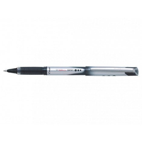 Pilot V Ball – Penna roller ad inchiostro liquido, punta 0,7mm, impugnatura in gomma, colore nero – Prezzo singolo, ord. minimo 12pz – 011270