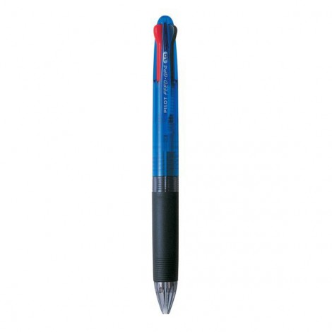 Pilot Feed GP4 Begreen - Penna a sfera ricaricabile con grip ergonomico, inchiostro a base d`olio, punta 1mm, 4 colori - Prezzo singolo, ord. minimo 10pz - 040021