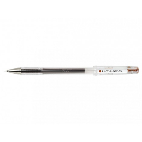 Pilot G-TEC - Penna roller ricaricabile con grip ergonomico, punta 0,4mm, colore marrone - Prezzo singolo, ord. minimo 12pz - 011654