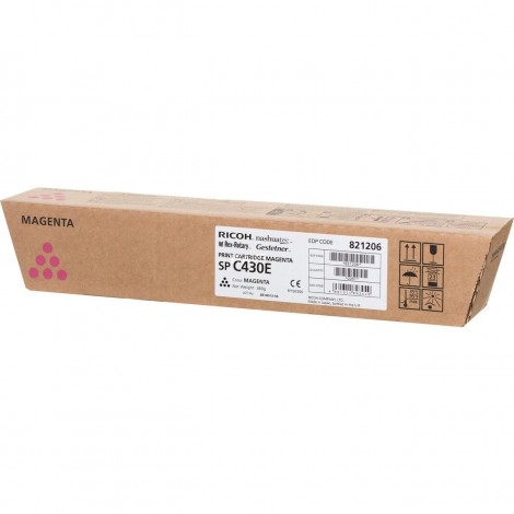 821281 Type SPC430E toner magenta per Ricoh AFICIO SP C430DN (15.000pg) 1pz