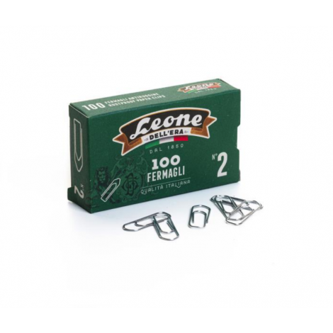 Dellera 100 fermagli zincati 26mm a punta triangolare, formato n.2 - Prezzo singolo, ord. minimo 10pz - FZ2